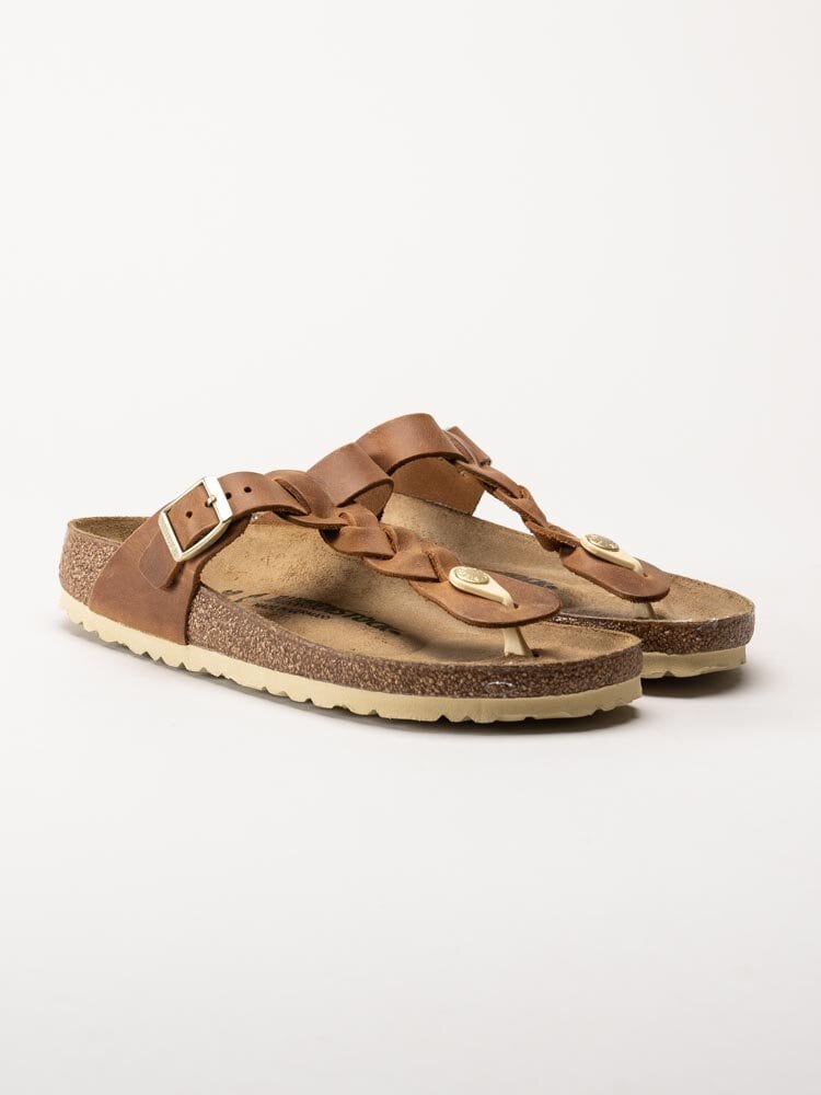 Birkenstock - Gizeh - Bruna flätade flip flop sandaler