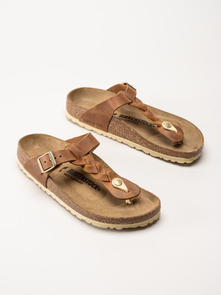 Birkenstock - Gizeh - Bruna flätade flip flop sandaler