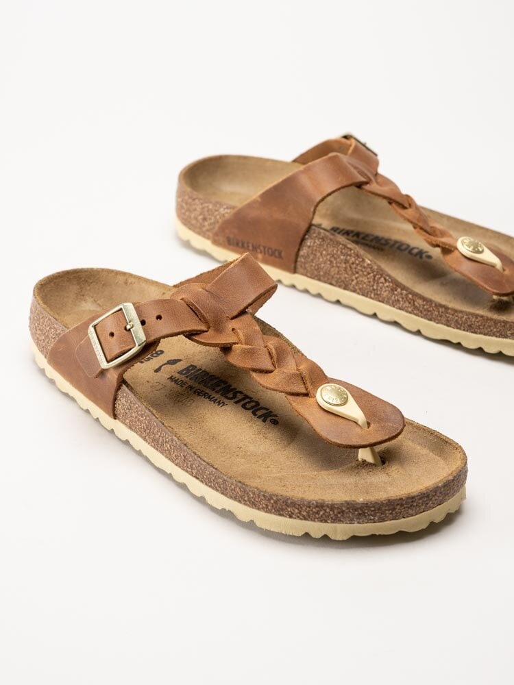 Birkenstock - Gizeh - Bruna flätade flip flop sandaler