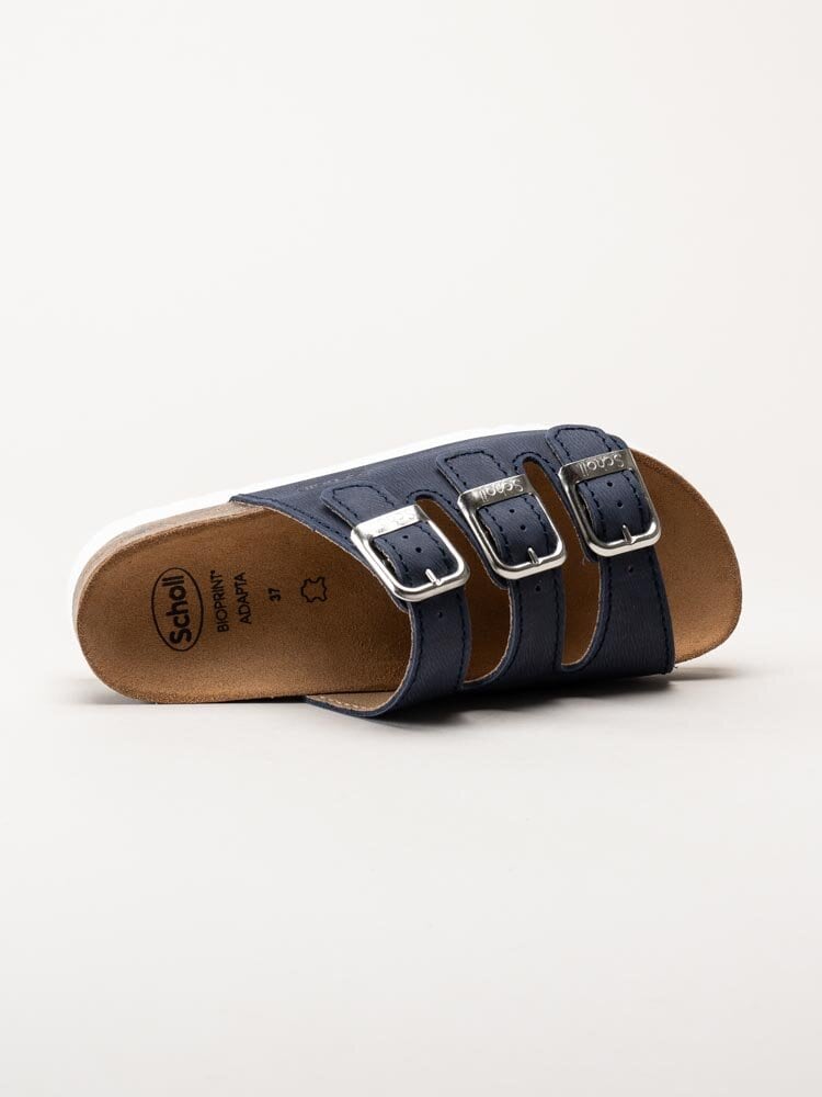 Scholl - Rio WG AD - Mörkblå slip in sandaler i nubuck