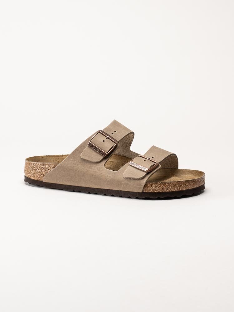 Birkenstock - Arizona oiled leather - Beige slip in sandaler