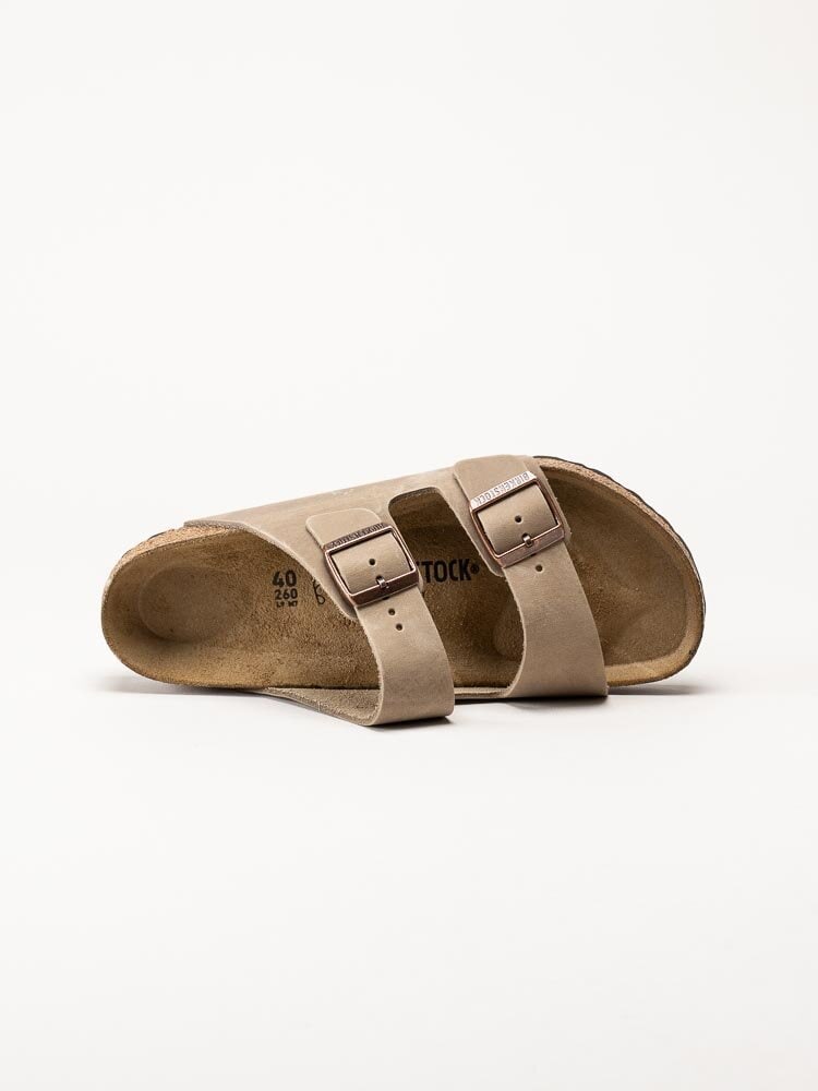 Birkenstock - Arizona oiled leather - Beige slip in sandaler