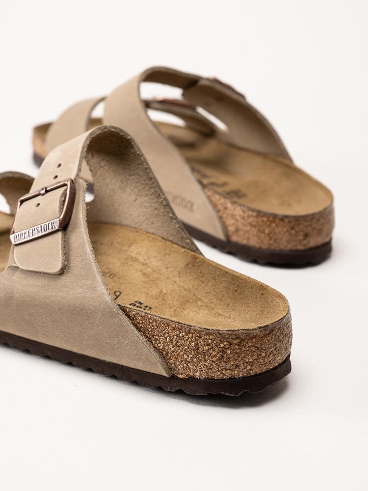 Birkenstock - Arizona oiled leather - Beige slip in sandaler