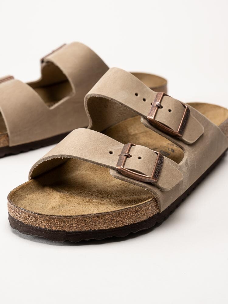 Birkenstock - Arizona oiled leather - Beige slip in sandaler