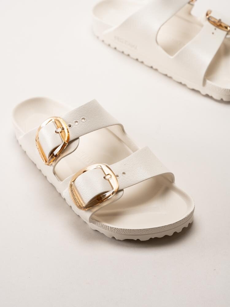 Birkenstock - Big Buckle EVA - Vita slip in sandaler med spännen