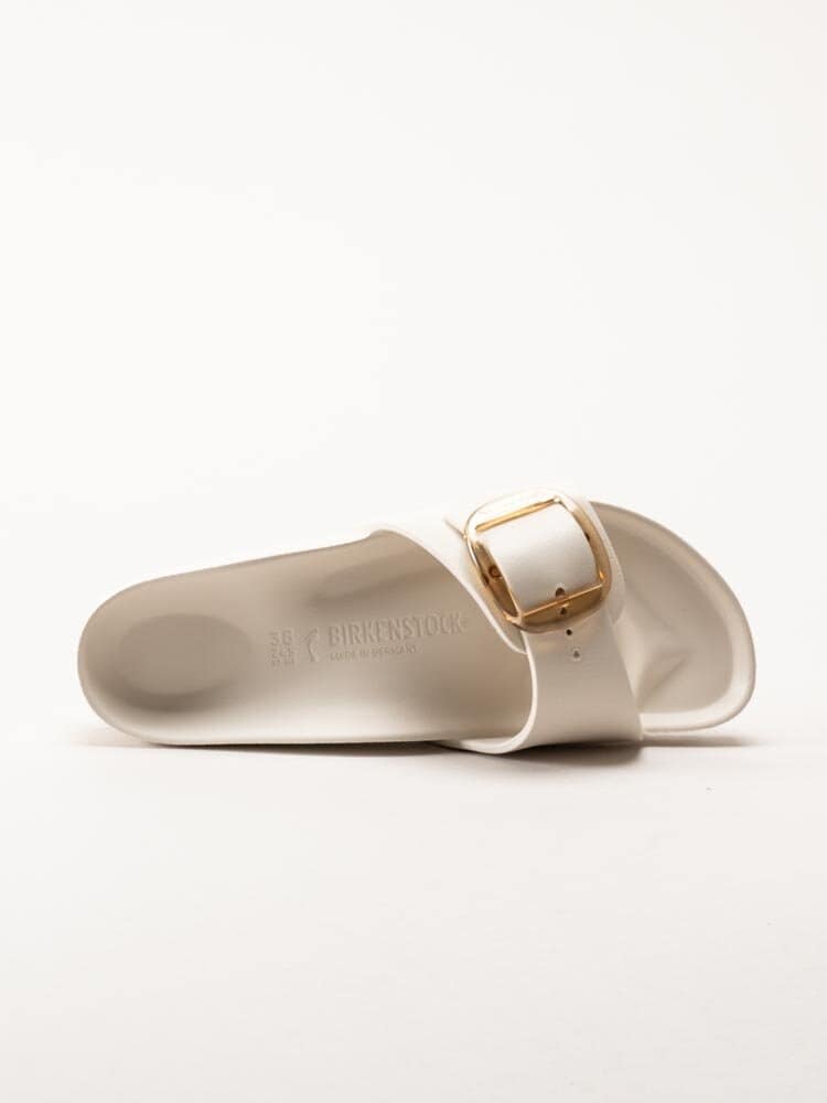 Birkenstock - Madrid Big Buckle EVA - Vita slip in sandaler med spänne