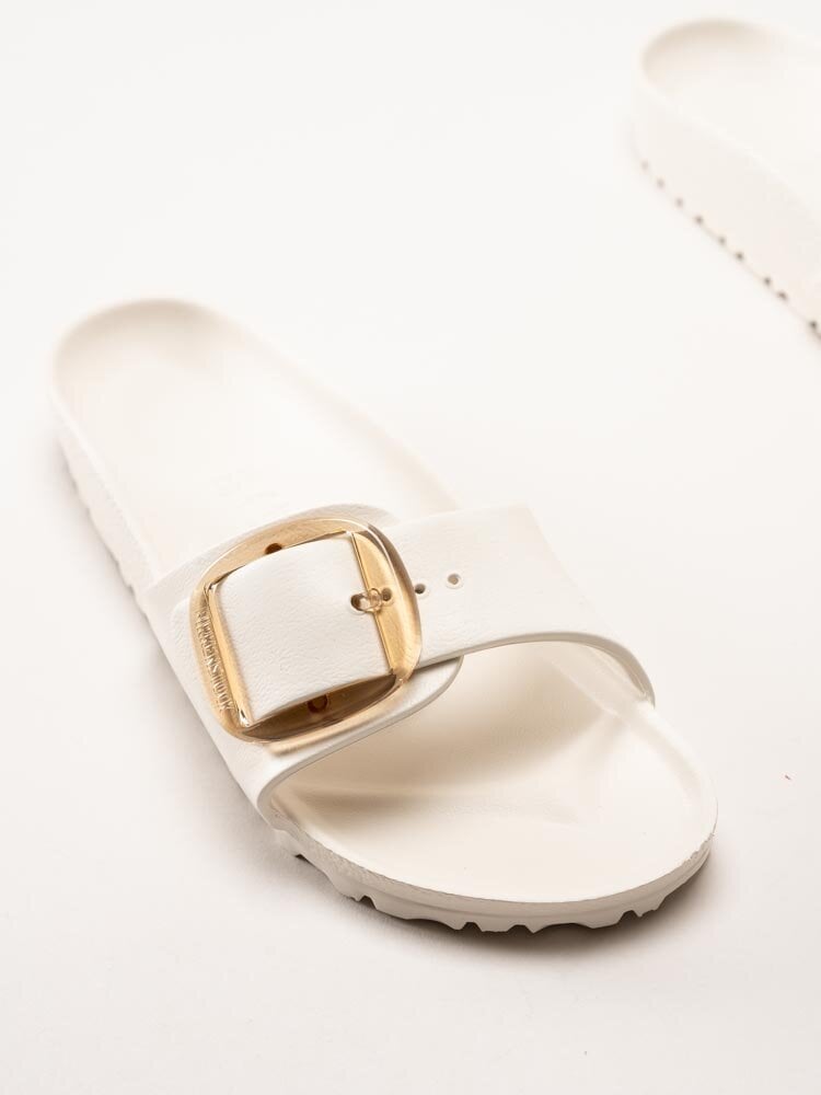 Birkenstock - Madrid Big Buckle EVA - Vita slip in sandaler med spänne