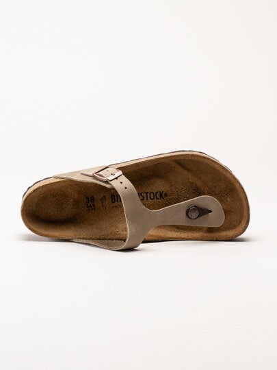 Birkenstock - Gizeh Natural leather - Beiga tåspridarsandaler