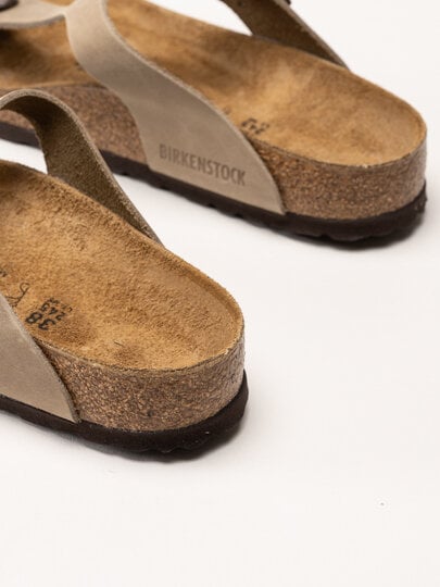 Birkenstock - Gizeh Natural leather - Beiga tåspridarsandaler