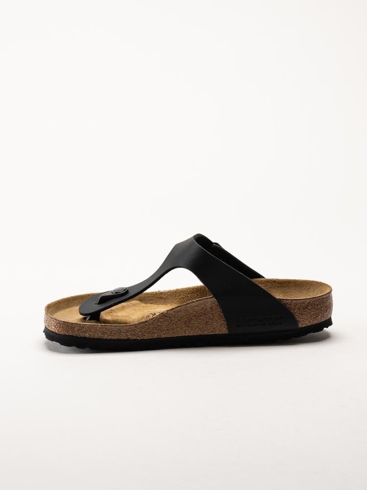 Birkenstock - Gizeh Birko-Flor - Svarta tåspridarsandaler
