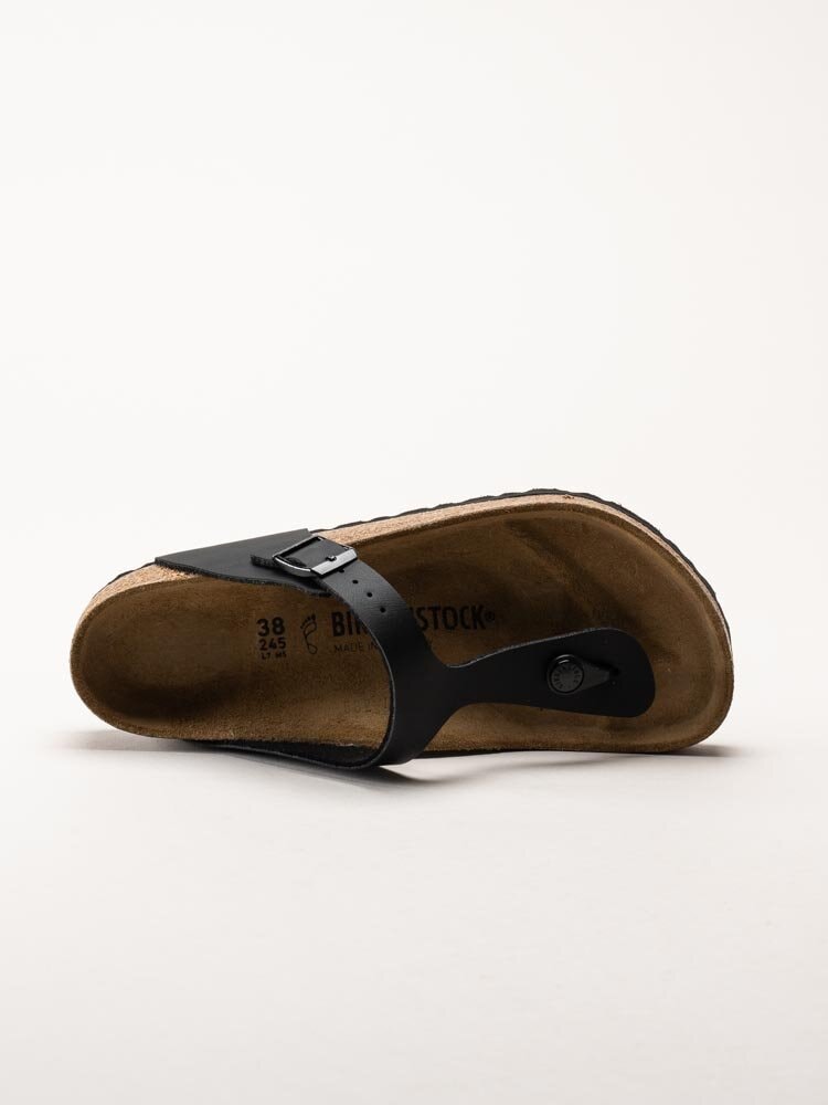 Birkenstock - Gizeh Birko-Flor - Svarta tåspridarsandaler