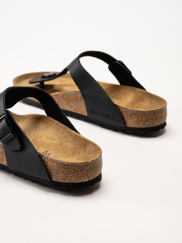 Birkenstock - Gizeh Birko-Flor - Svarta tåspridarsandaler