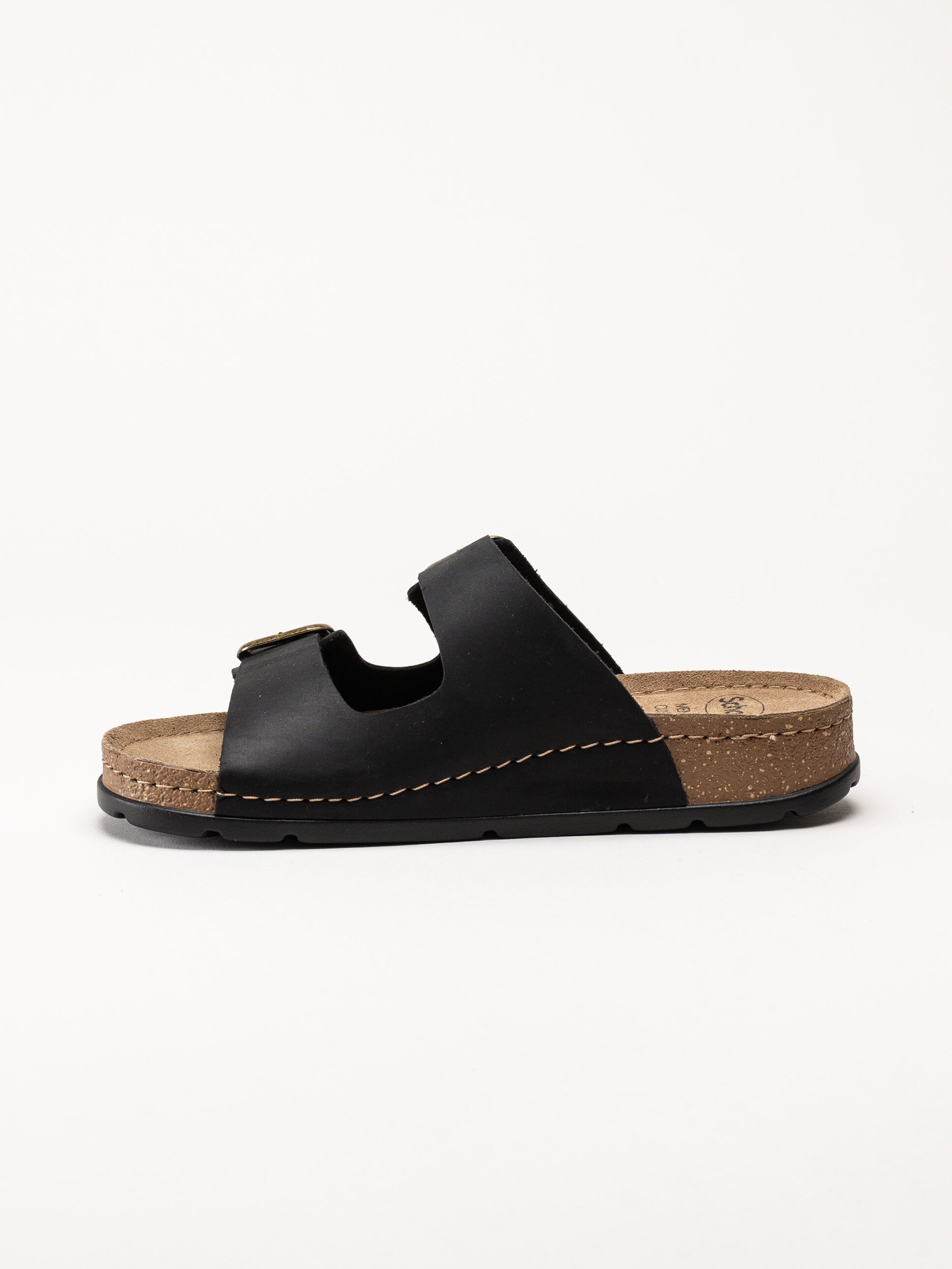 Scholl - Bora Malaren - Svarta slip in sandaler i oljad nubuck