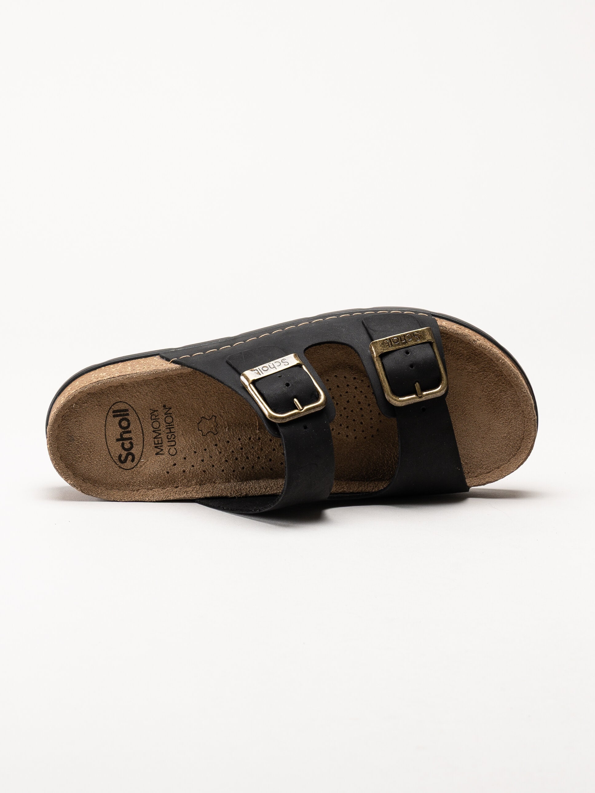 Scholl - Bora Malaren - Svarta slip in sandaler i oljad nubuck