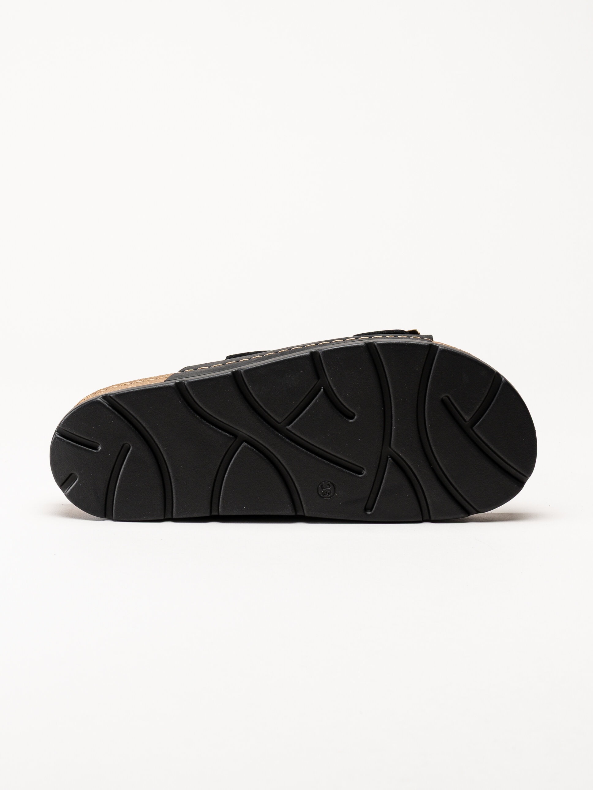 Scholl - Bora Malaren - Svarta slip in sandaler i oljad nubuck