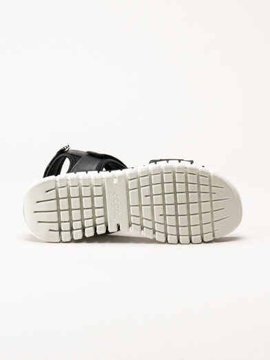 Ecco - Gruuv Sol Sandal - Svarta sportiga sandaler