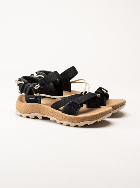 Merrell - SPEED FUSION WEB RMX - Svarta sportiga sandaler