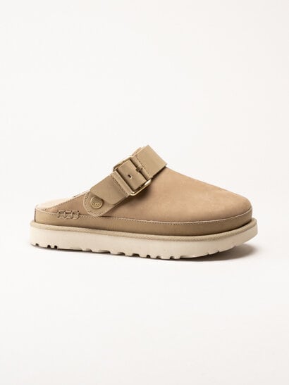 UGG - W Goldenstar Villa Clog - Beige Clogs i nubuck