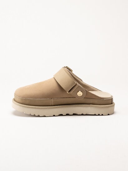 UGG - W Goldenstar Villa Clog - Beige Clogs i nubuck