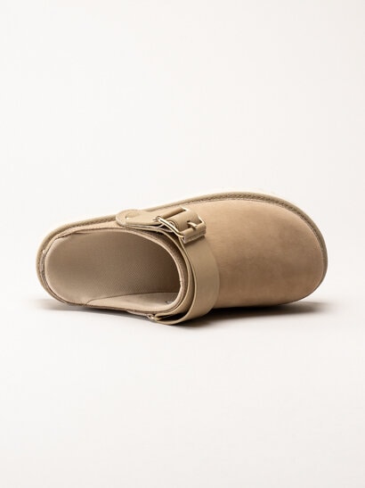 UGG - W Goldenstar Villa Clog - Beige Clogs i nubuck