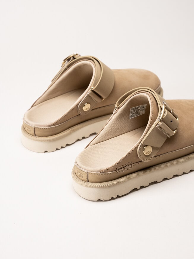 UGG - W Goldenstar Villa Clog - Beige Clogs i nubuck