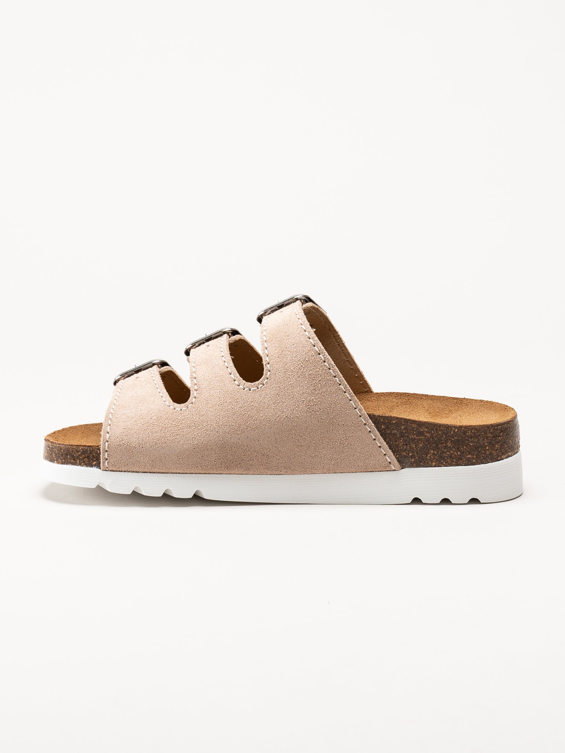 Scholl - Rio WG AD - Ljusrosa slip in sandaler i mocka
