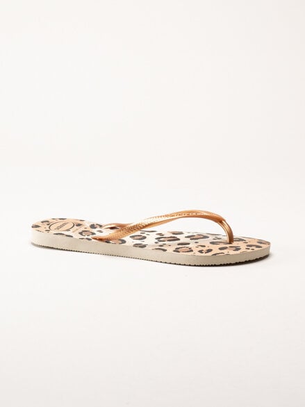 Havaianas - Slim Animals - Leopardmönstrade flip-flops