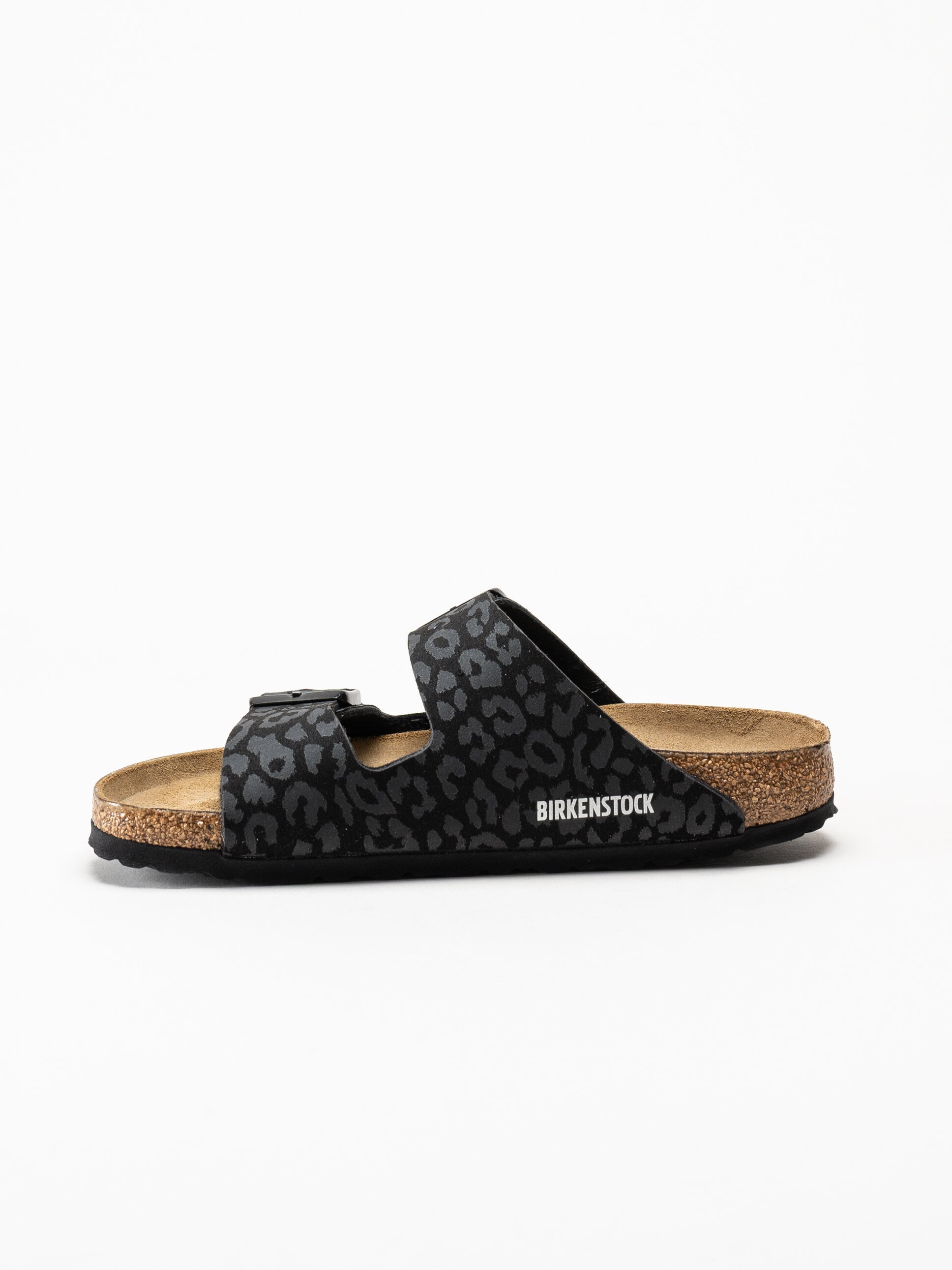 Birkenstock - Arizona BS Synt - Svarta slip in sandaler med print