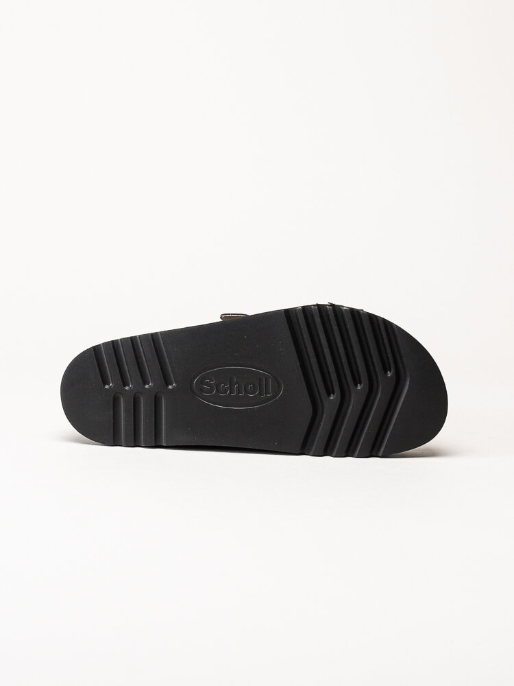Scholl - Malerra AD - Svarta slip in sandaler i skinn
