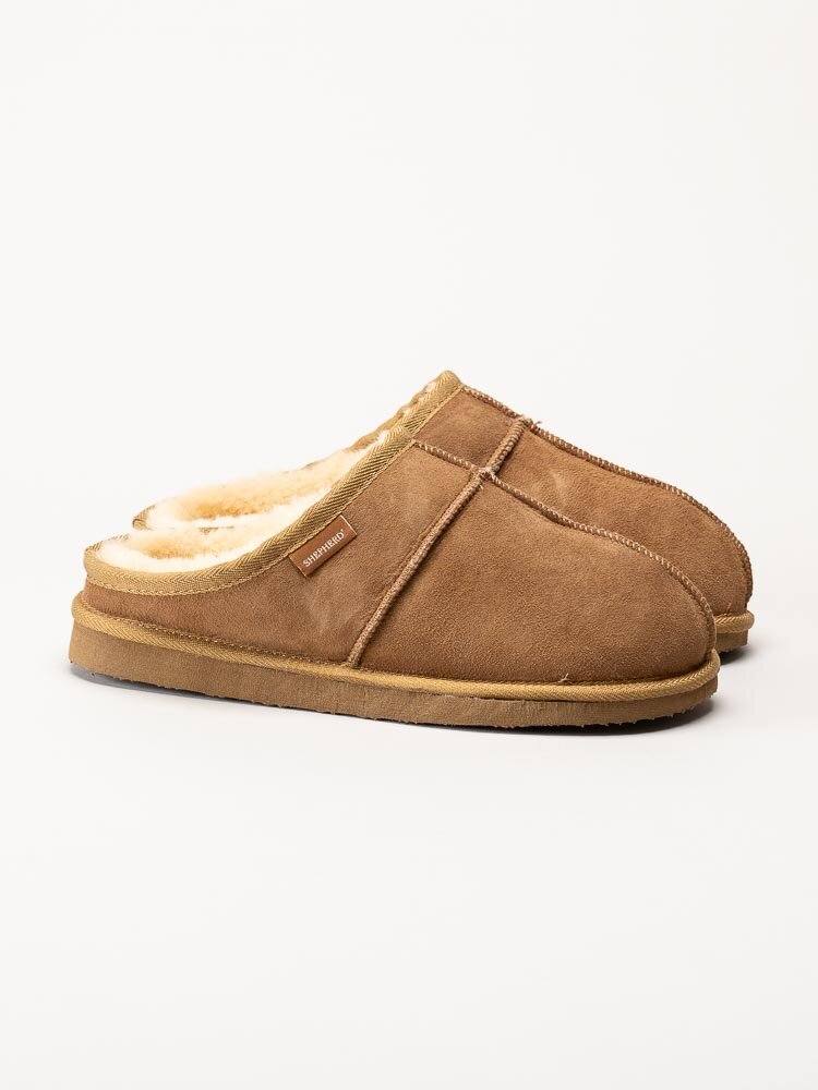Shepherd - Bobo - Ljusbruna slip in tofflor i mocka