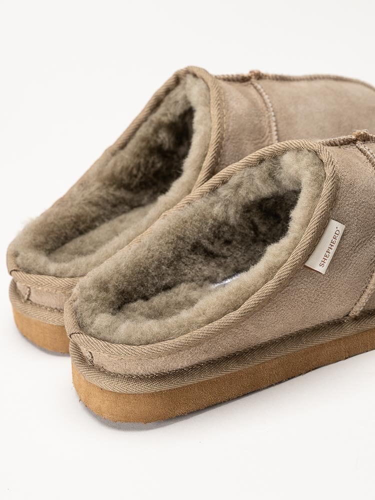 Shepherd - Bobo - Grå slip in tofflor i mocka