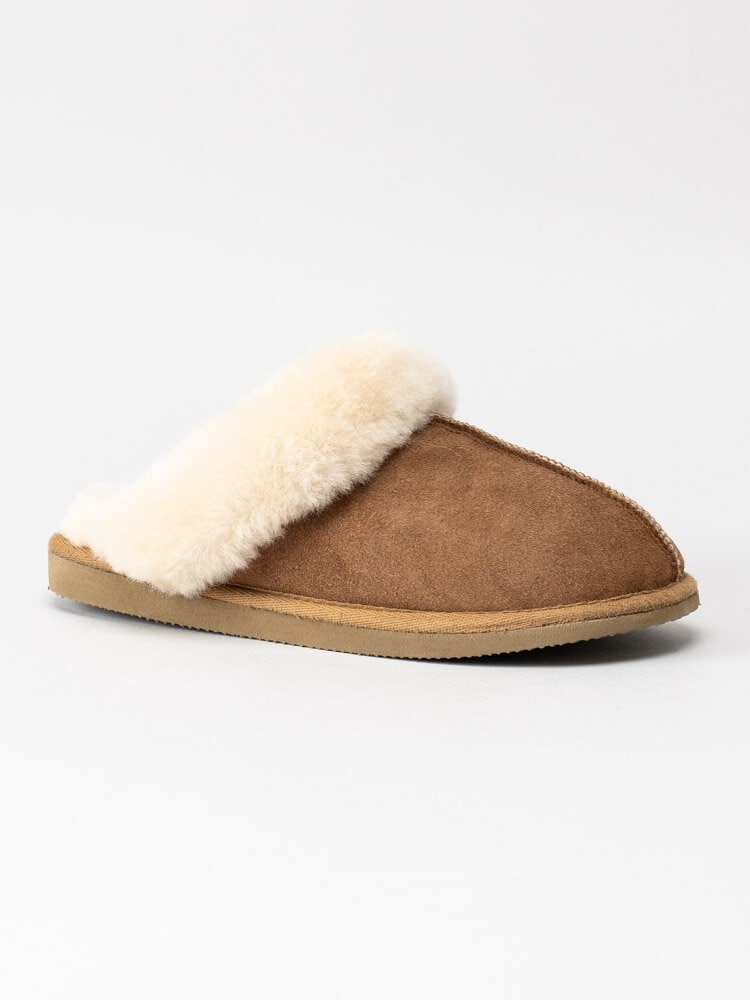 Shepherd - Jessica - Ljusbruna slip in fårskinnstofflor