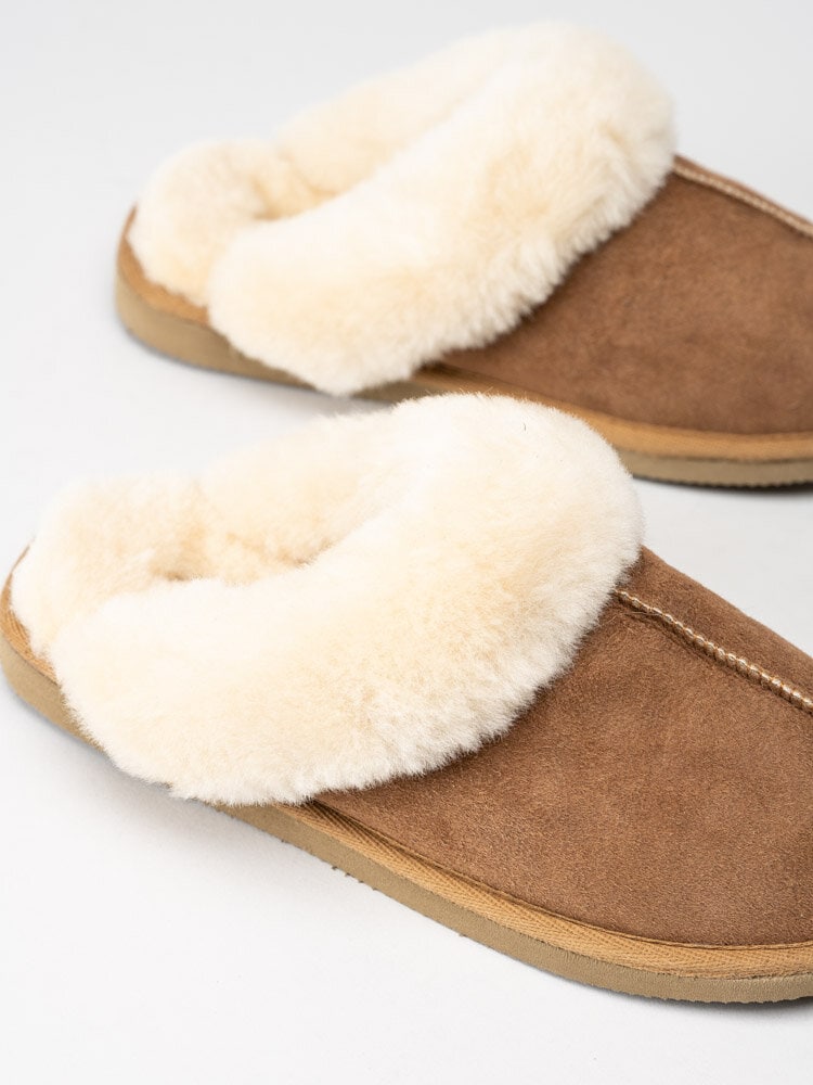 Shepherd - Jessica - Ljusbruna slip in fårskinnstofflor