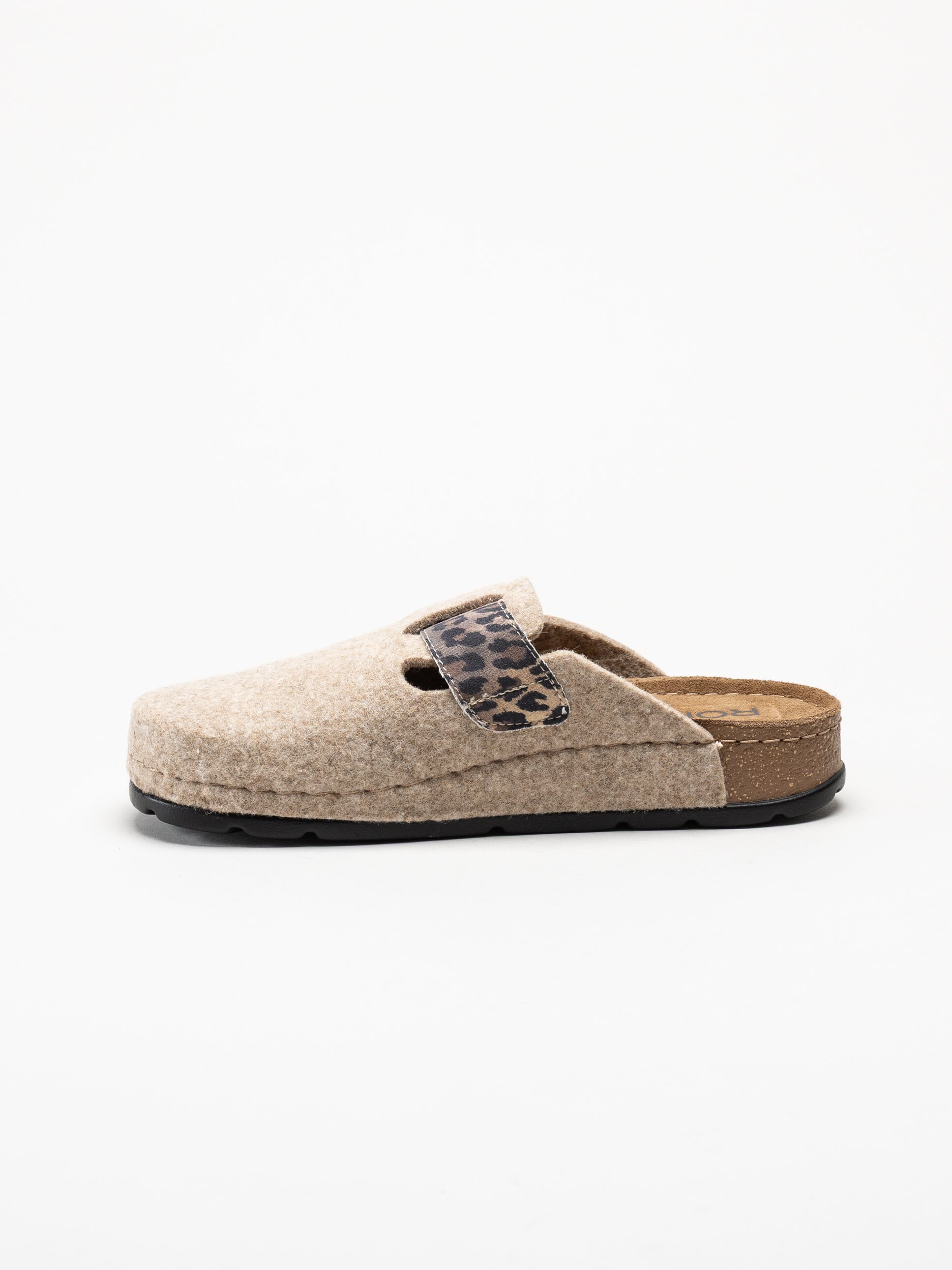 Rohde - D.Soave - Beige tofflor i filt