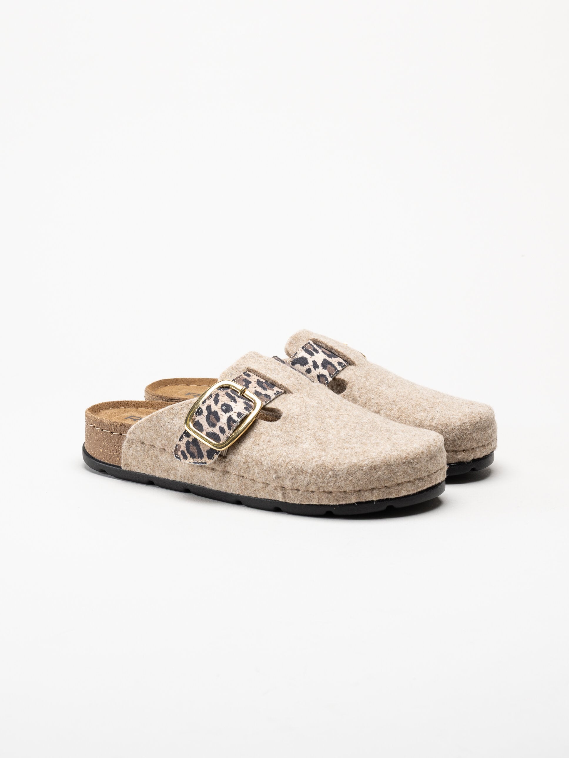 Rohde - D.Soave - Beige tofflor i filt