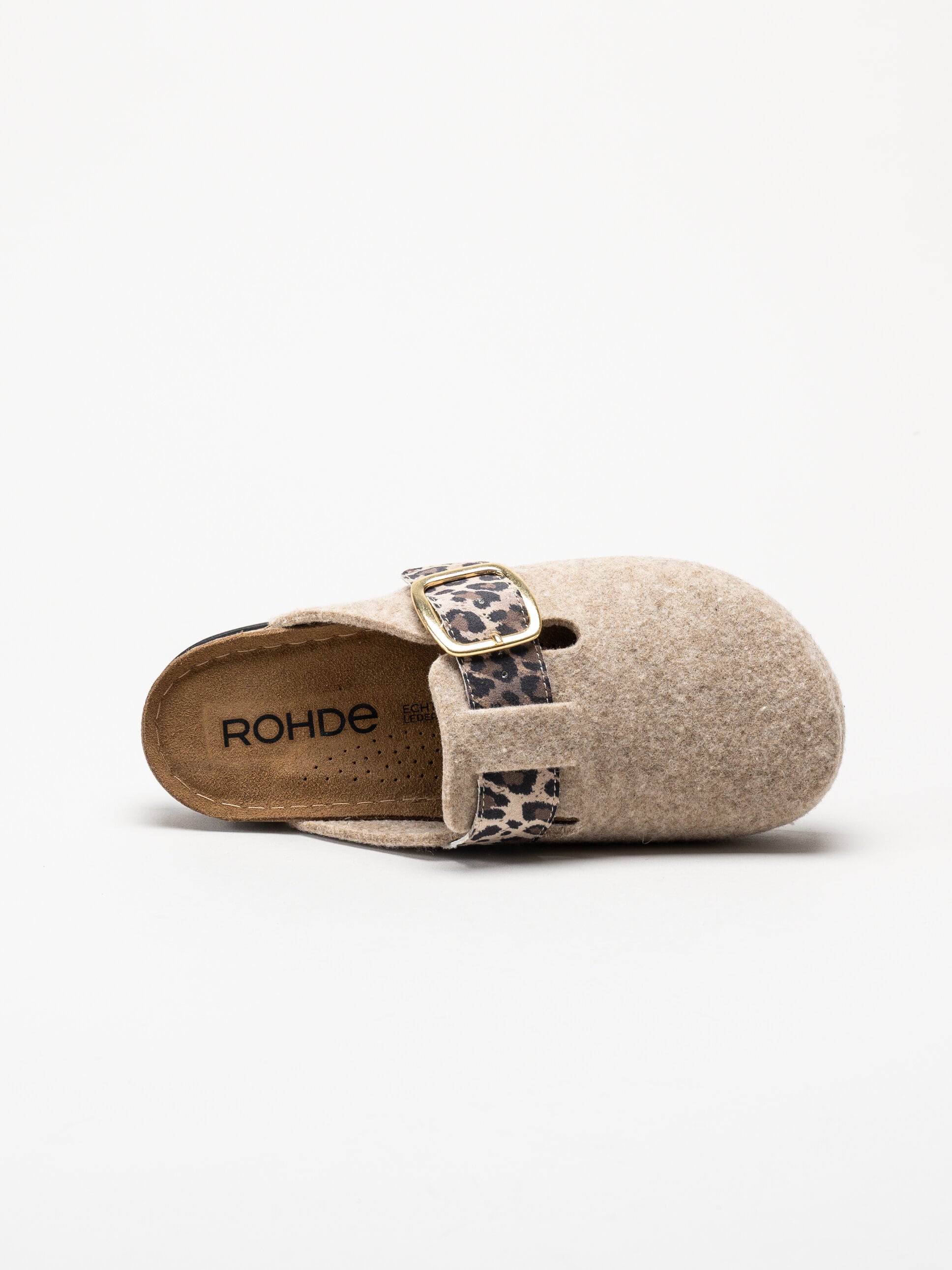 Rohde - D.Soave - Beige tofflor i filt