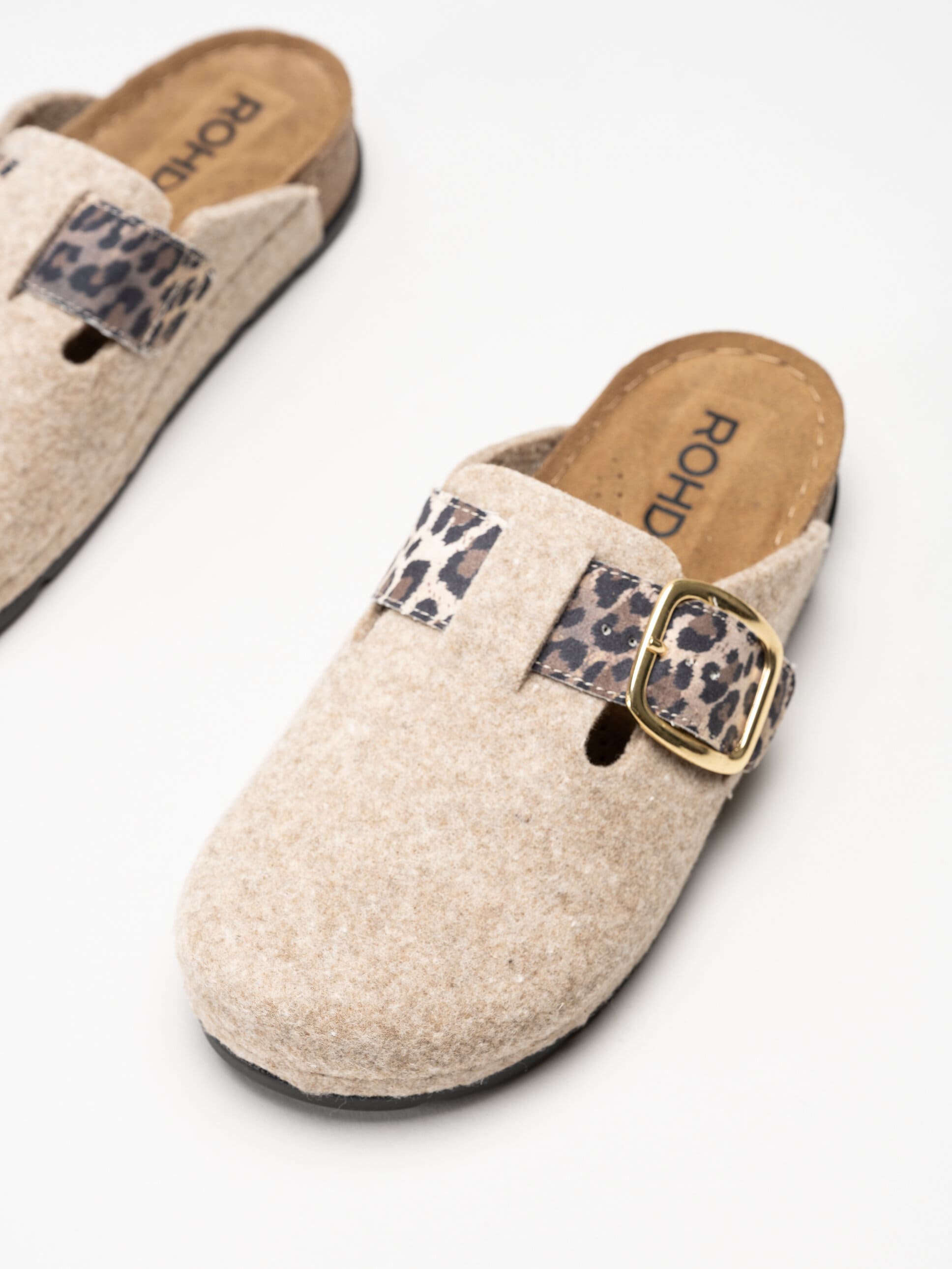 Rohde - D.Soave - Beige tofflor i filt