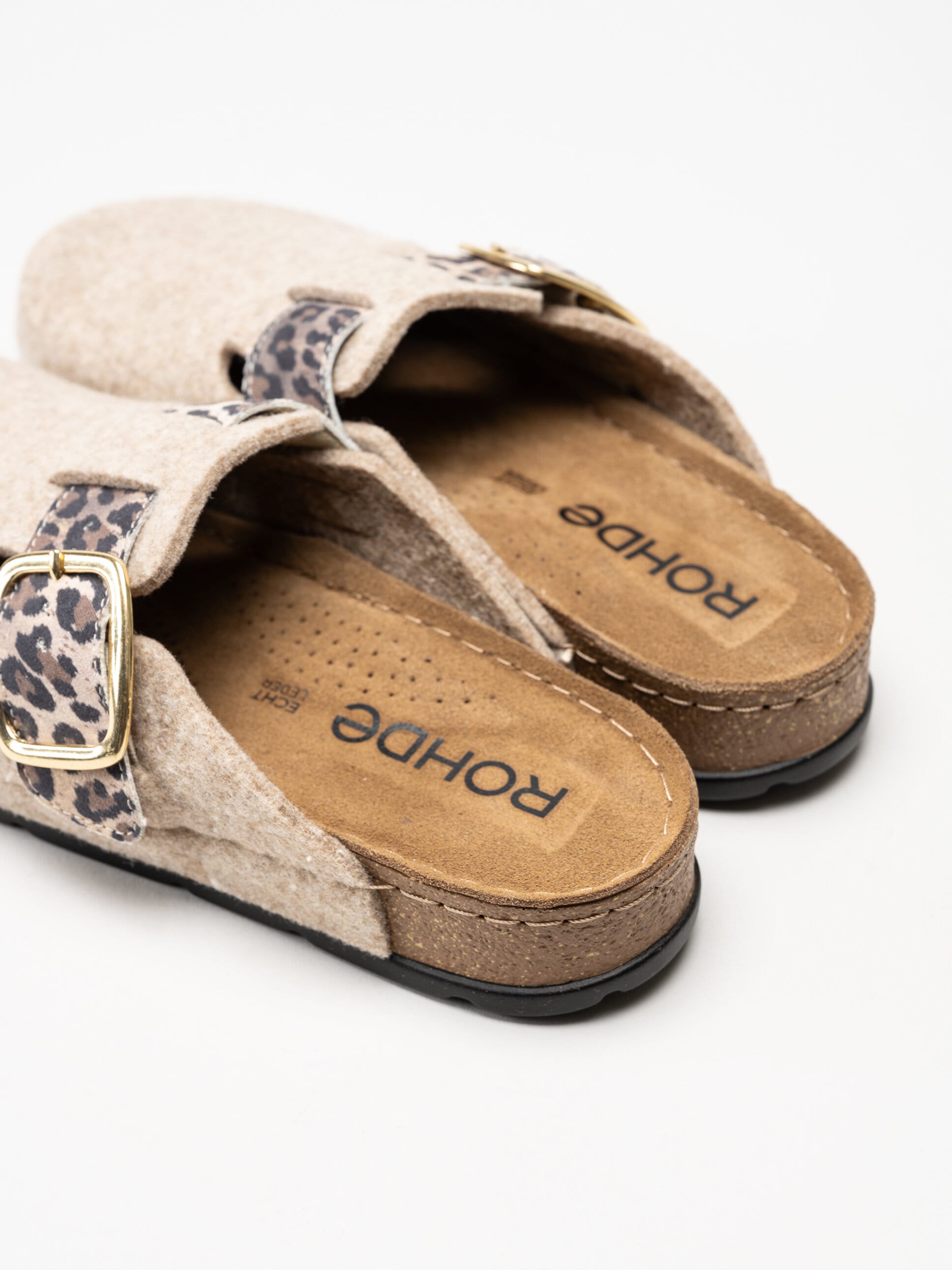 Rohde - D.Soave - Beige tofflor i filt