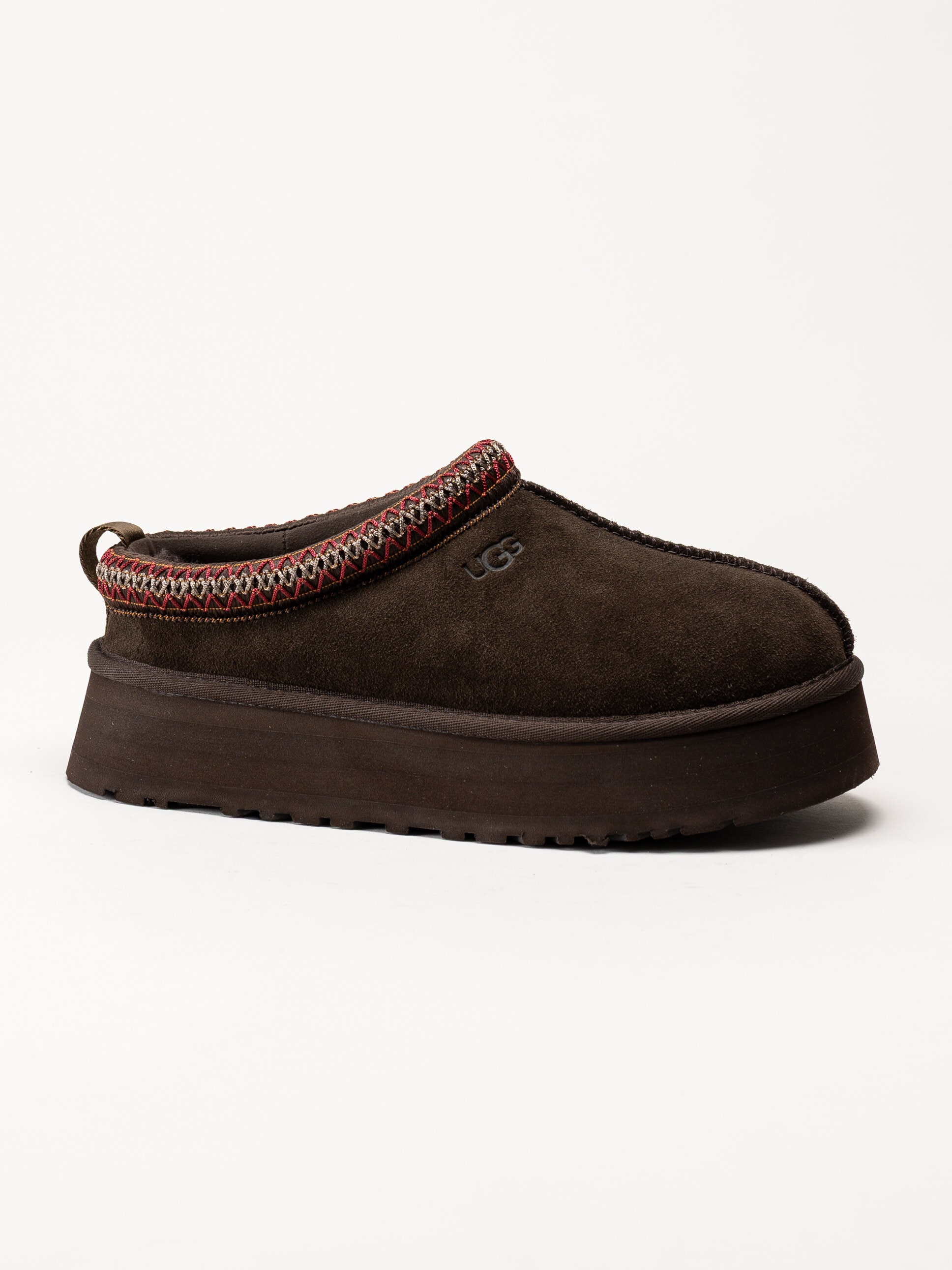 UGG - W Tazz II - Mörkbruna fårskinnsfodrade tofflor