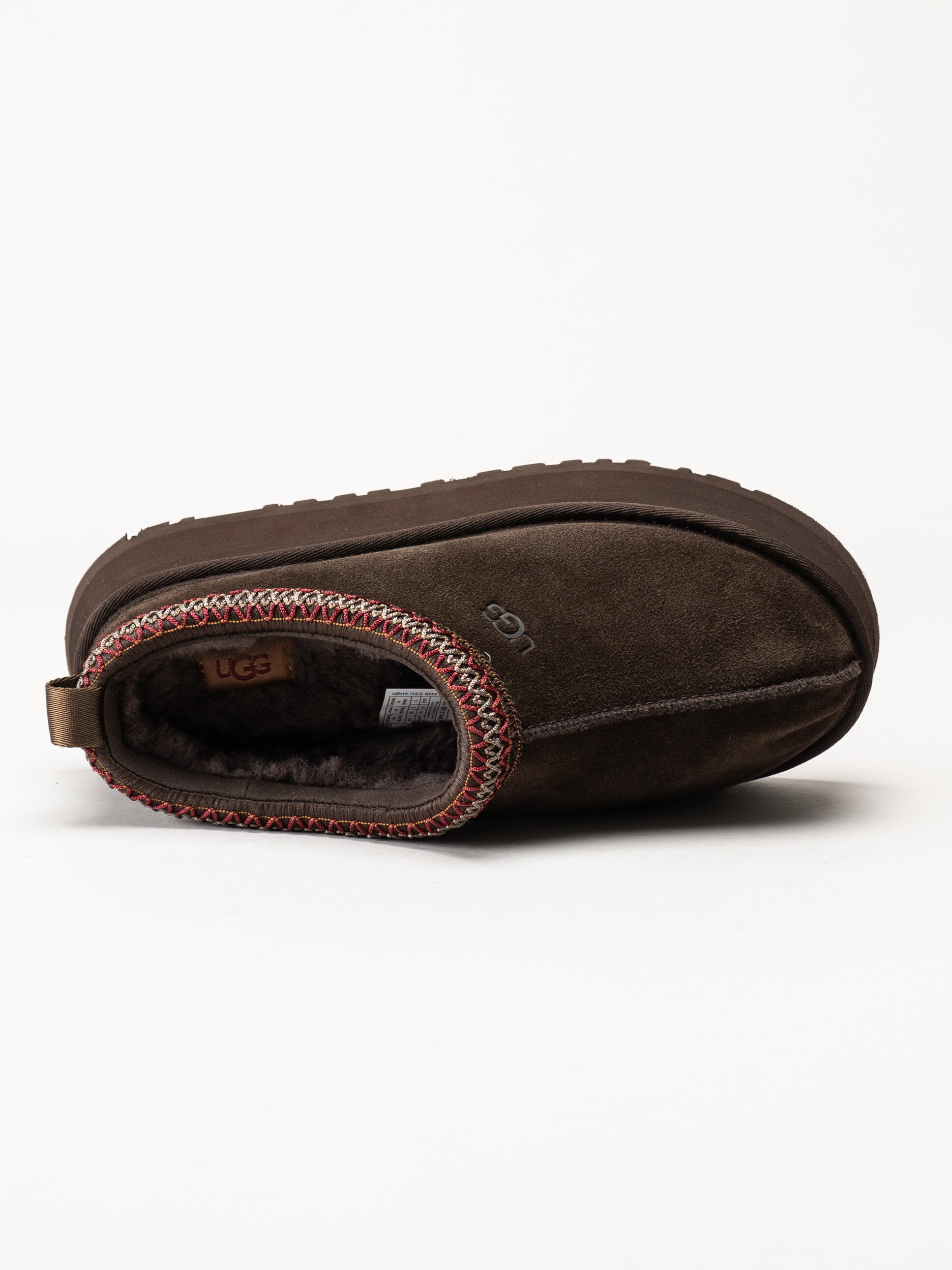 UGG - W Tazz II - Mörkbruna fårskinnsfodrade tofflor