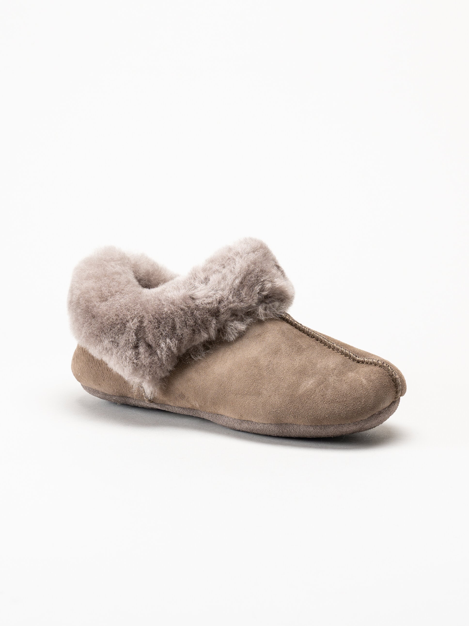 Axelda - Hemsedal - Bruna fodrade tofflor i mocka