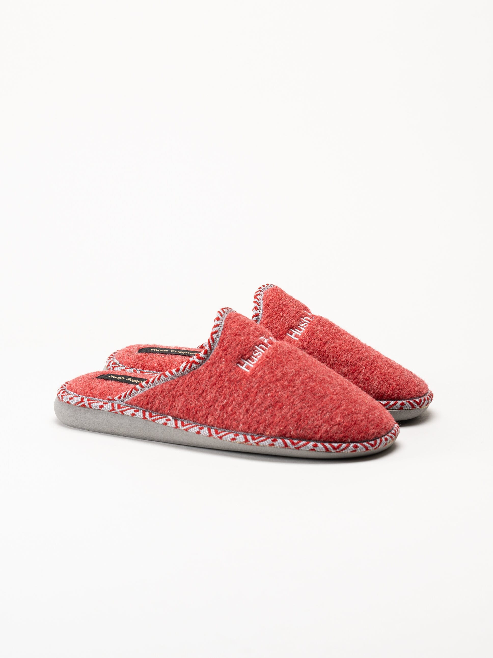 Hush Puppies - Women´s Lola - Röda tofflor i filt