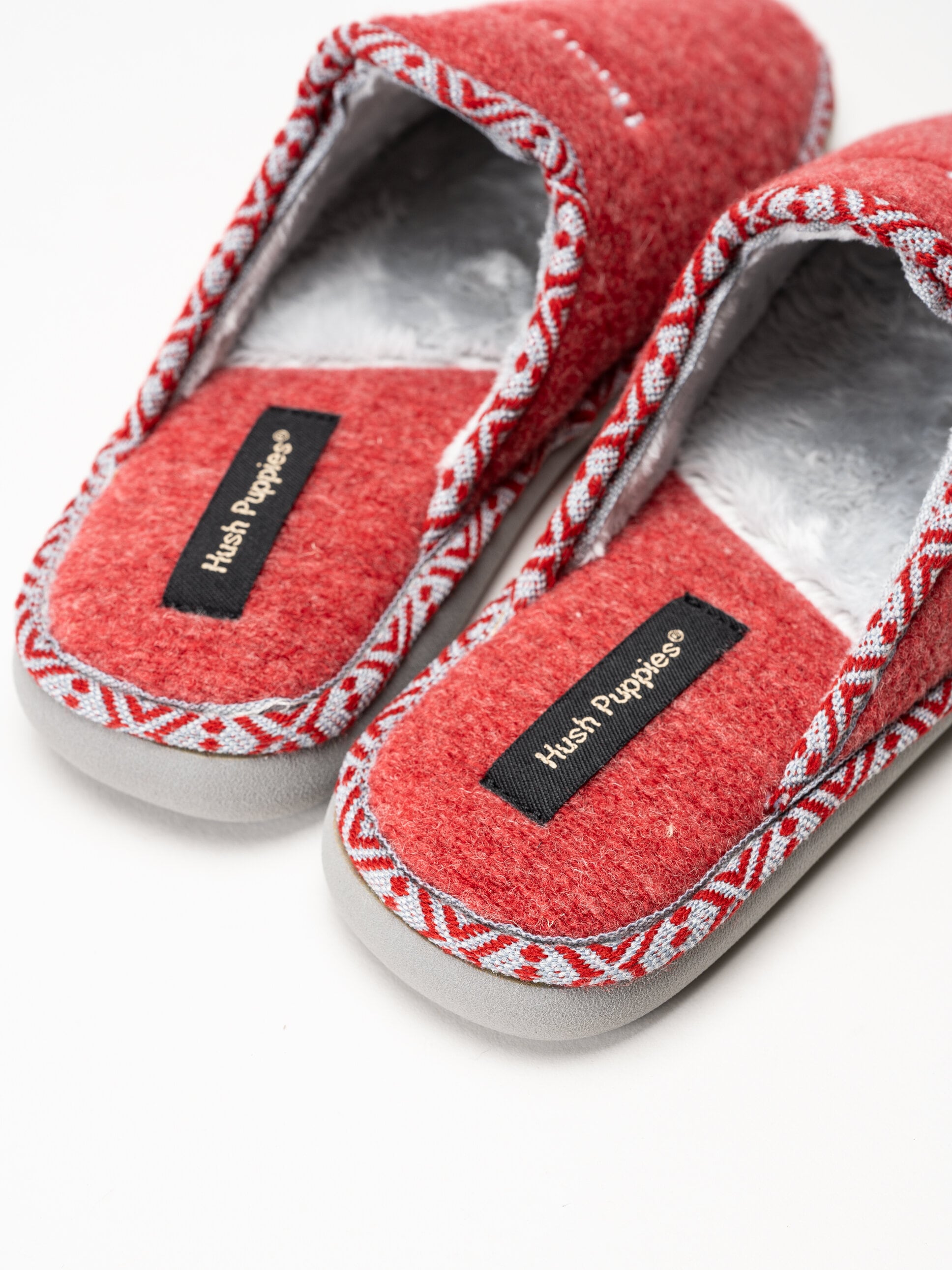 Hush Puppies - Women´s Lola - Röda tofflor i filt