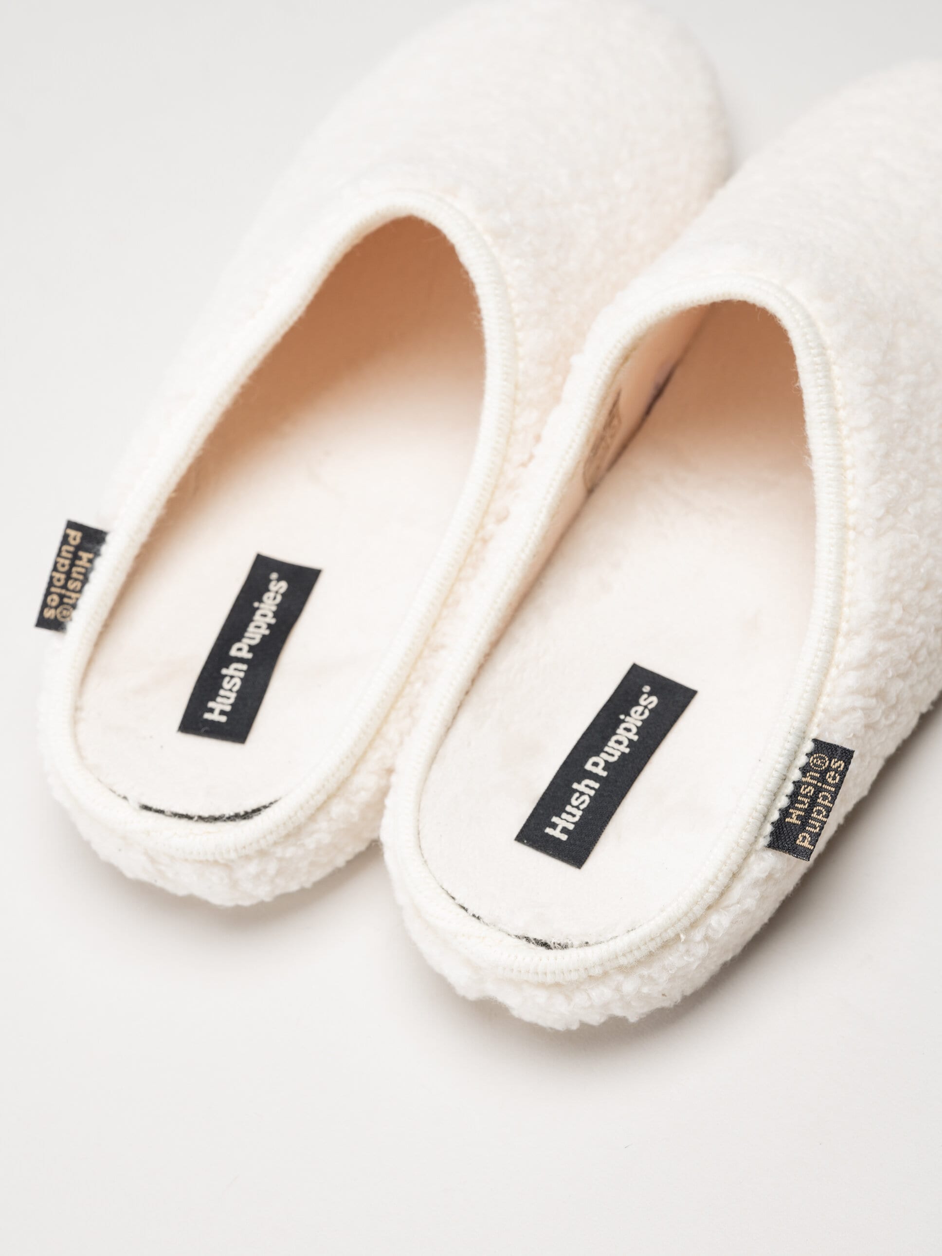 Hush Puppies - Women´s Lunia - Offwhite fodrade tofflor
