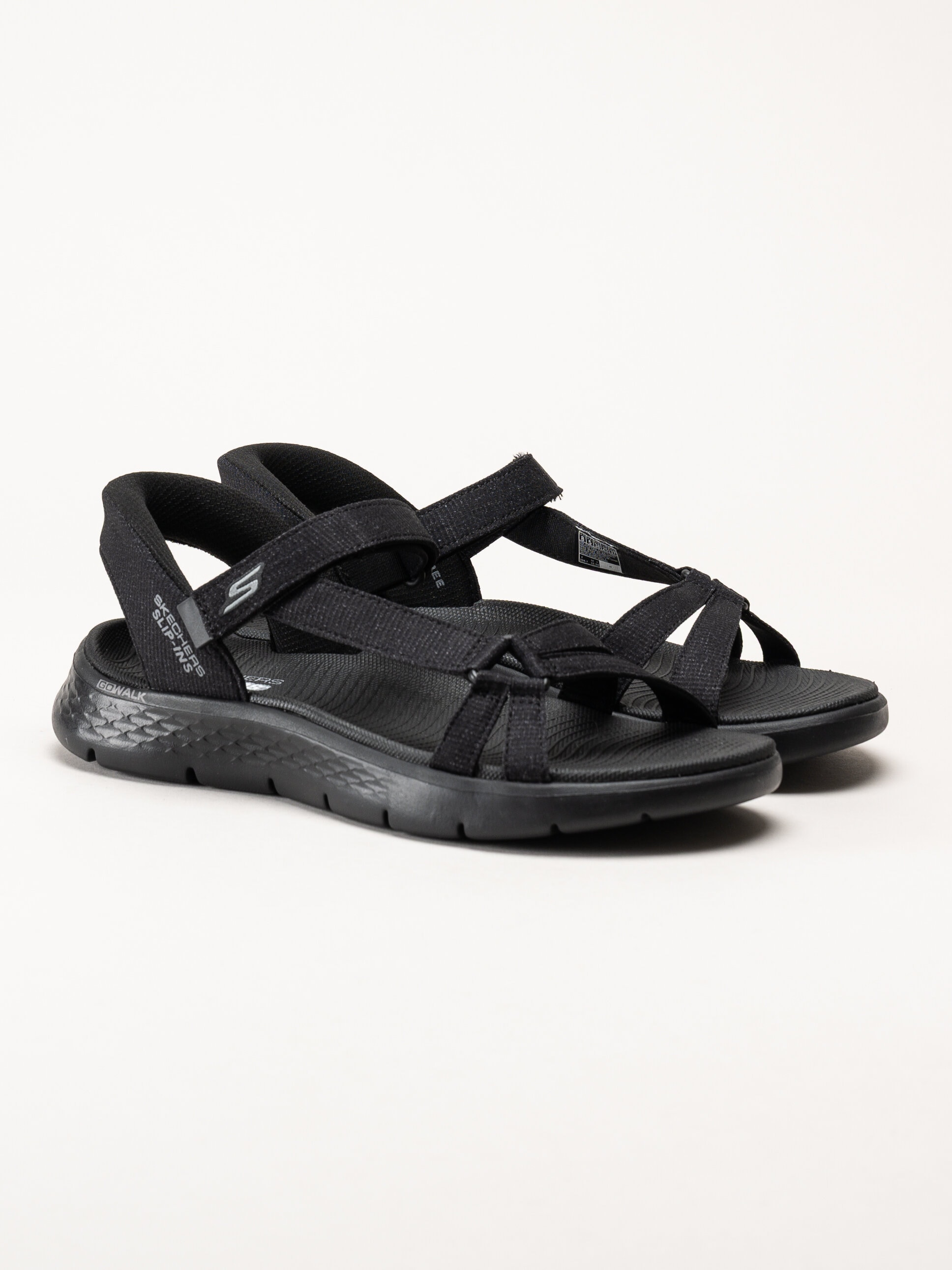 Skechers - Go Walk Flex Sandal - Svarta slip in sandaler