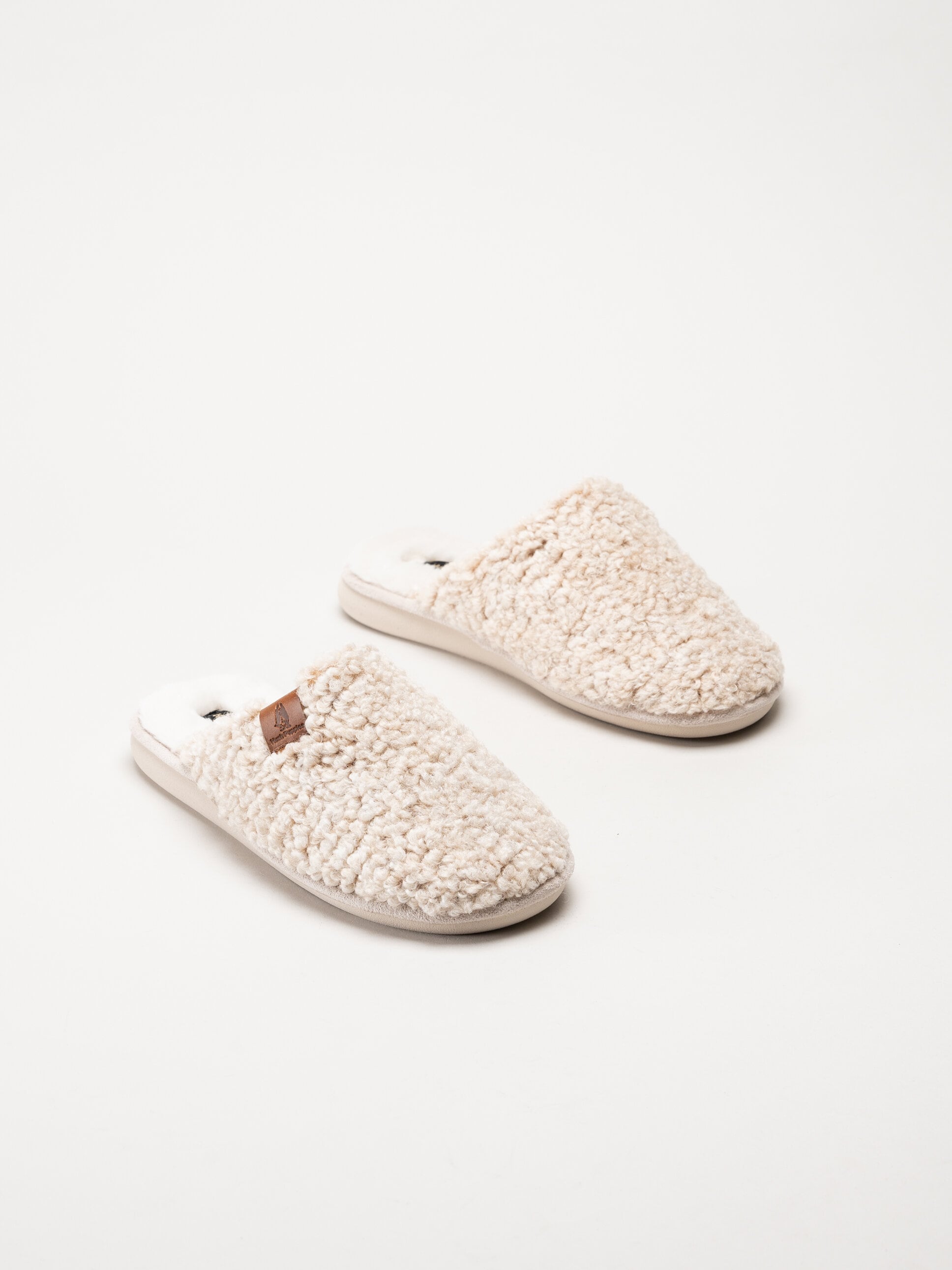 Hush Puppies - Women´s Imelda - Beiga tofflor i ullimitation