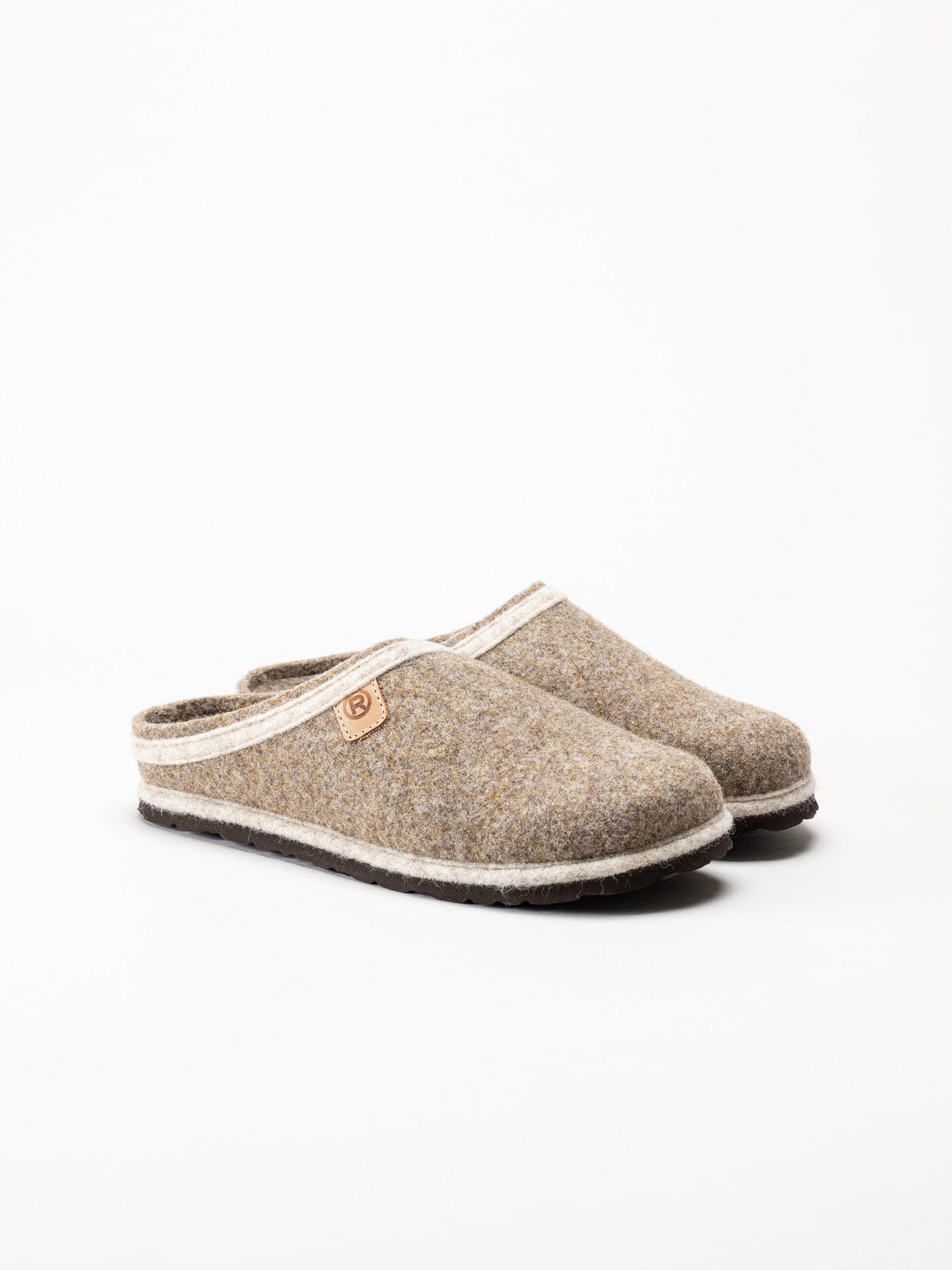 Rohde - D.Meran - Ljusbruna slip in tofflor i ullfilt