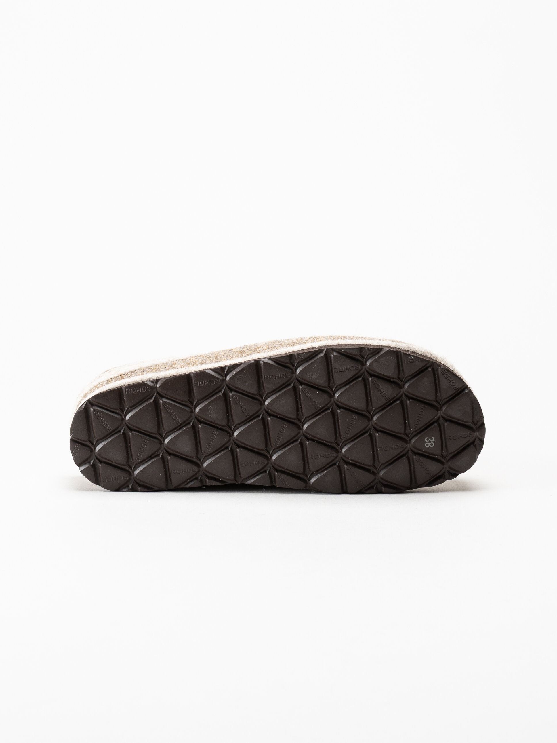 Rohde - D.Meran - Ljusbruna slip in tofflor i ullfilt