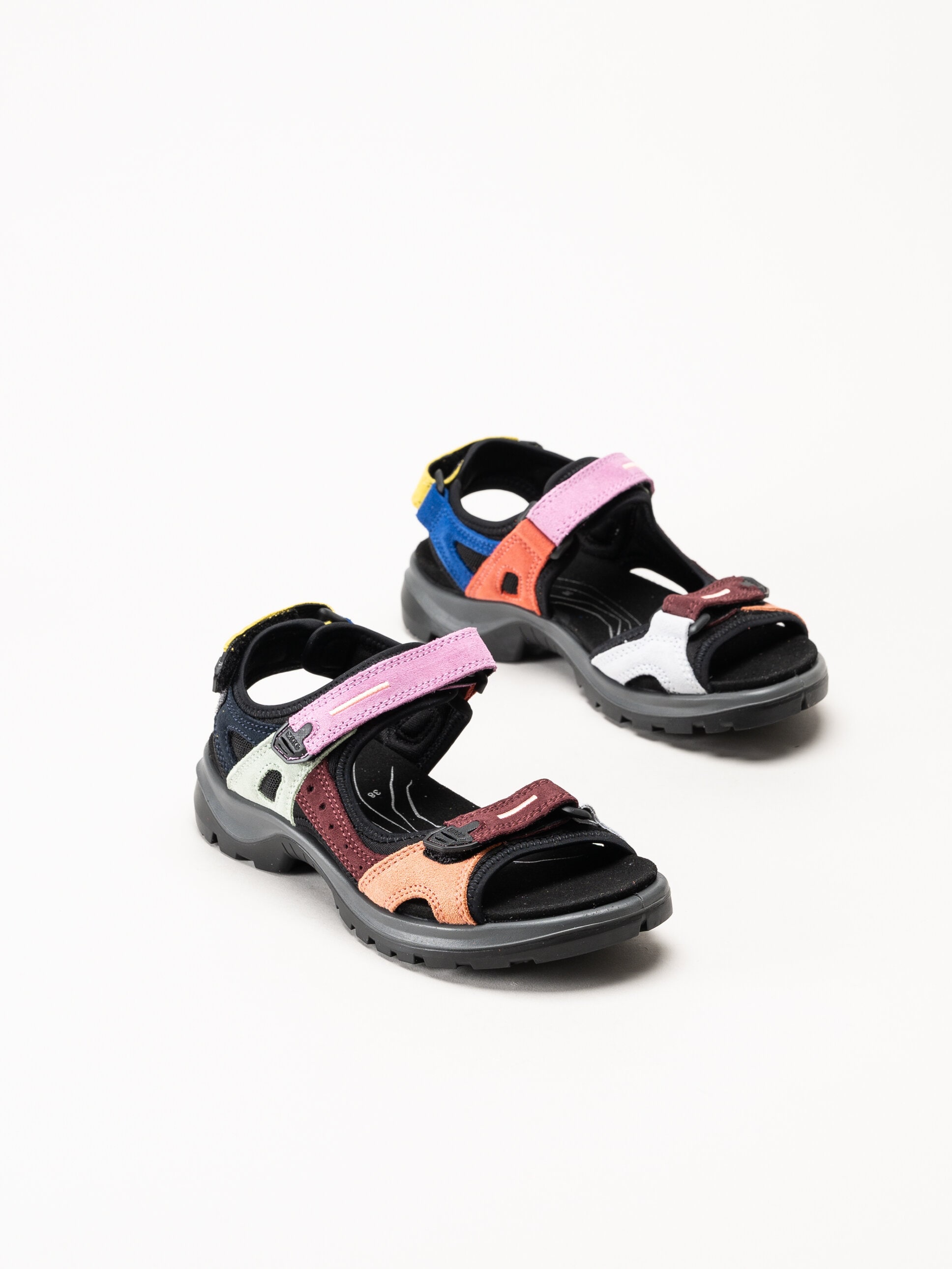 Ecco - Offroad Yucatan W - Multifärgade sandaler i mocka