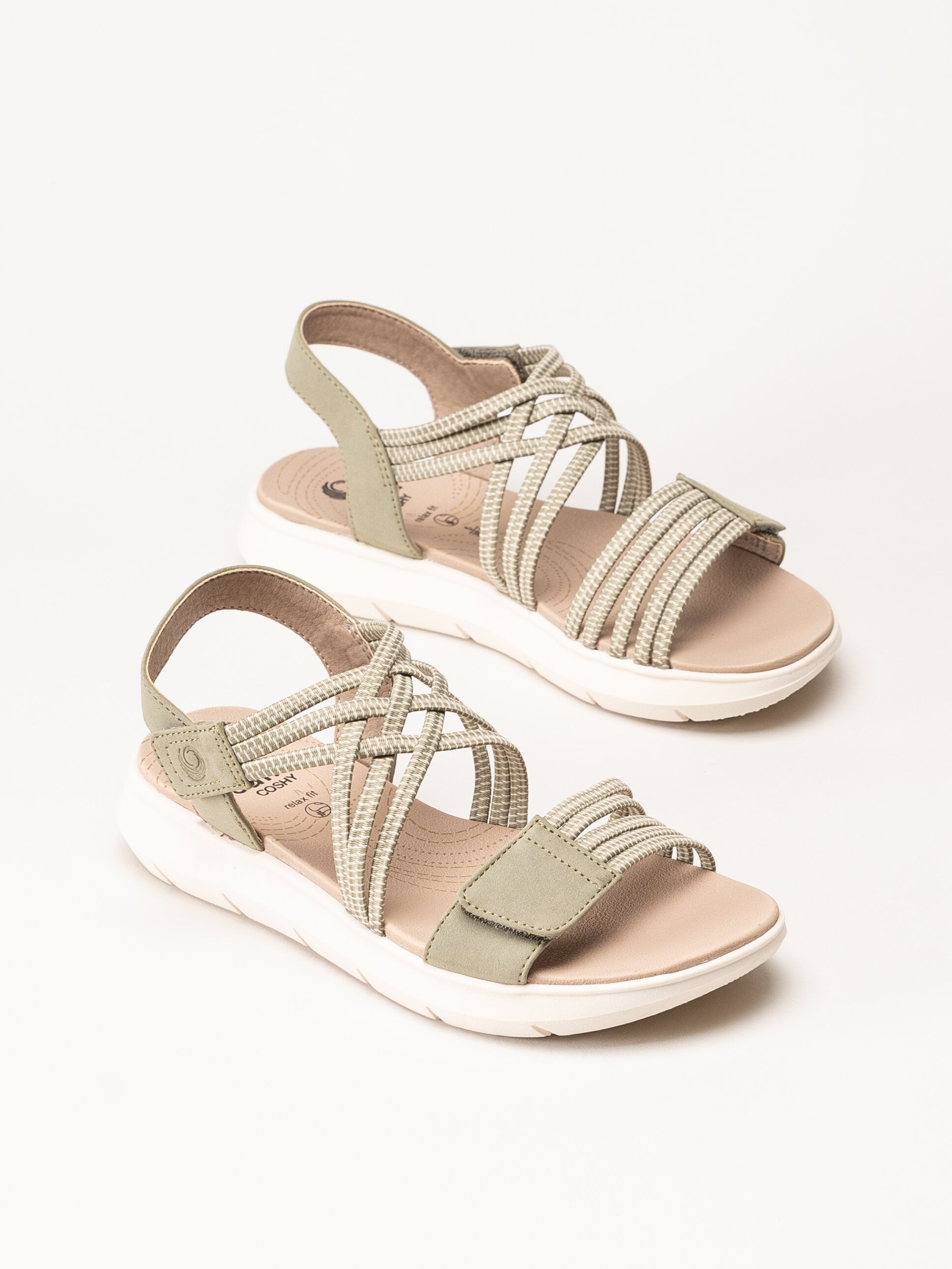 Jana - Coshy - Gröna sandaler